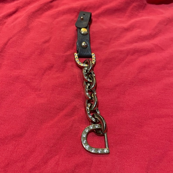 2 of Brown Leather and Gold Chain Womens Belt bracelet - Picture 12 of 16